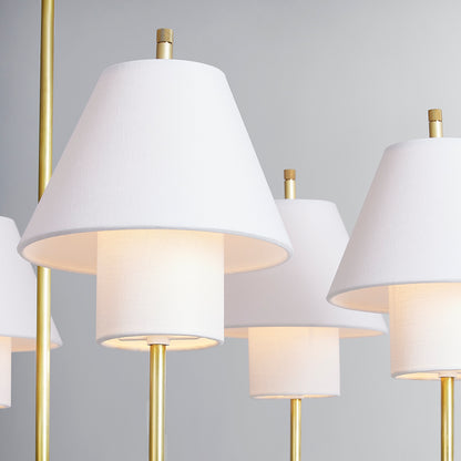 Hudson Valley Glenmoore 6-Light Chandelier in Aged Brass, alternate view 3