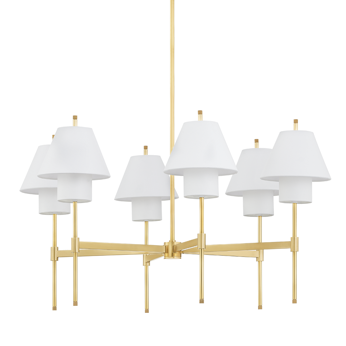 Hudson Valley Glenmoore 6-Light Chandelier Aged Brass