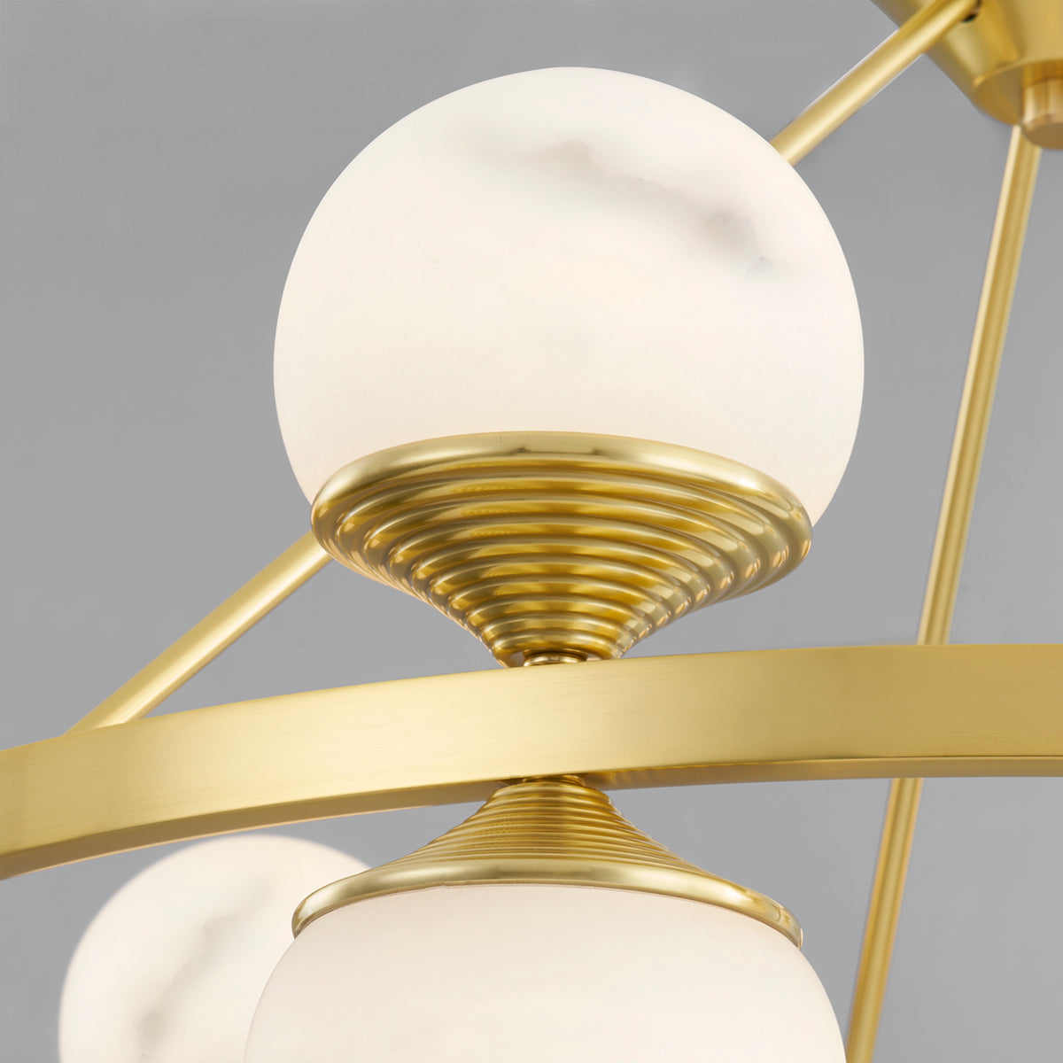 Hudson Valley Grafton 46" Chandelier in Aged Brass, alternate view 1