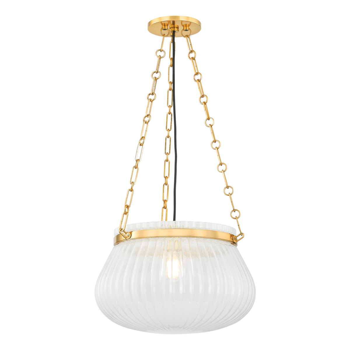 Hudson Valley Granby 17" Pendant Aged Brass