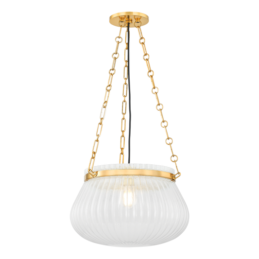 Hudson Valley Granby 17" Pendant Aged Brass