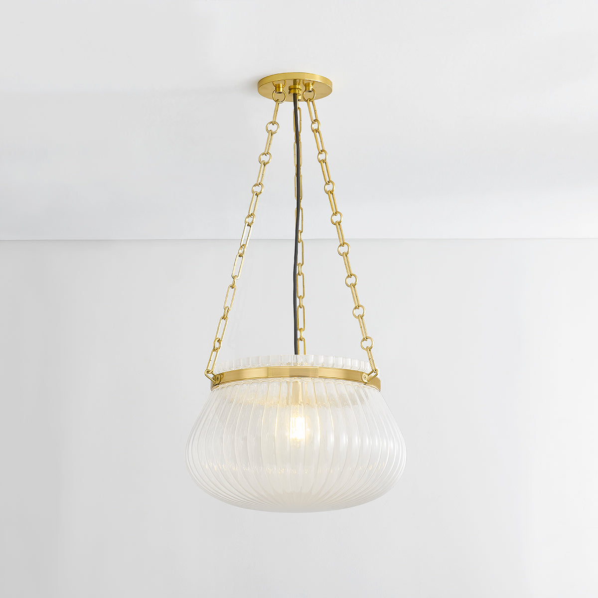 Hudson Valley Granby 17" Pendant in Aged Brass, alternate view 2