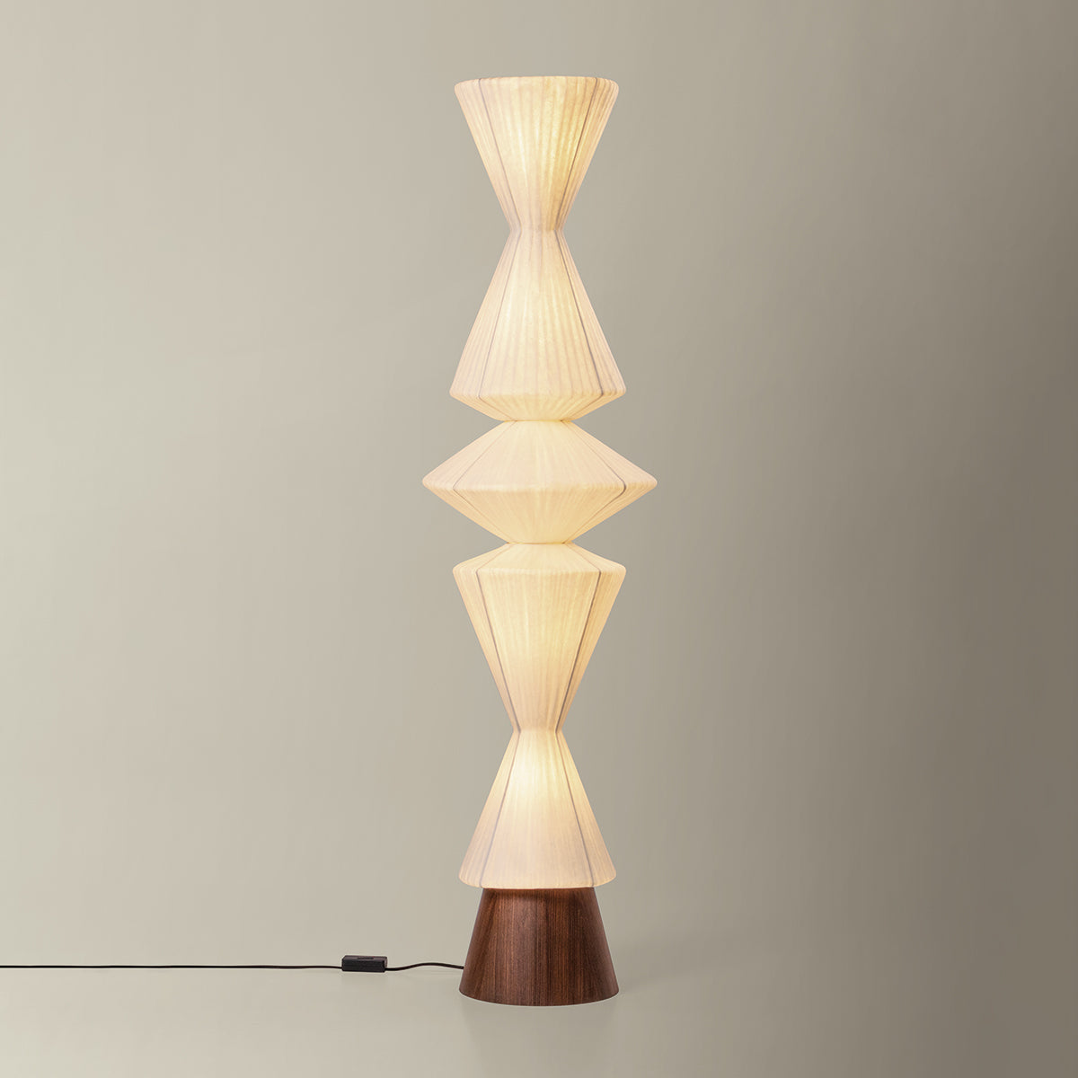 Hudson Valley Greendale 5-Light Floor Lamp in Aged Brass, alternate view 1