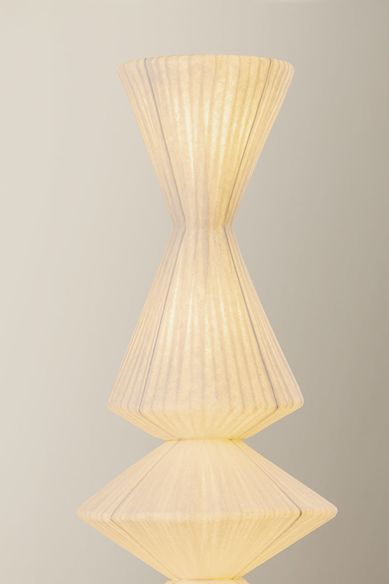 Hudson Valley Greendale 5-Light Floor Lamp in Aged Brass, room setting 2