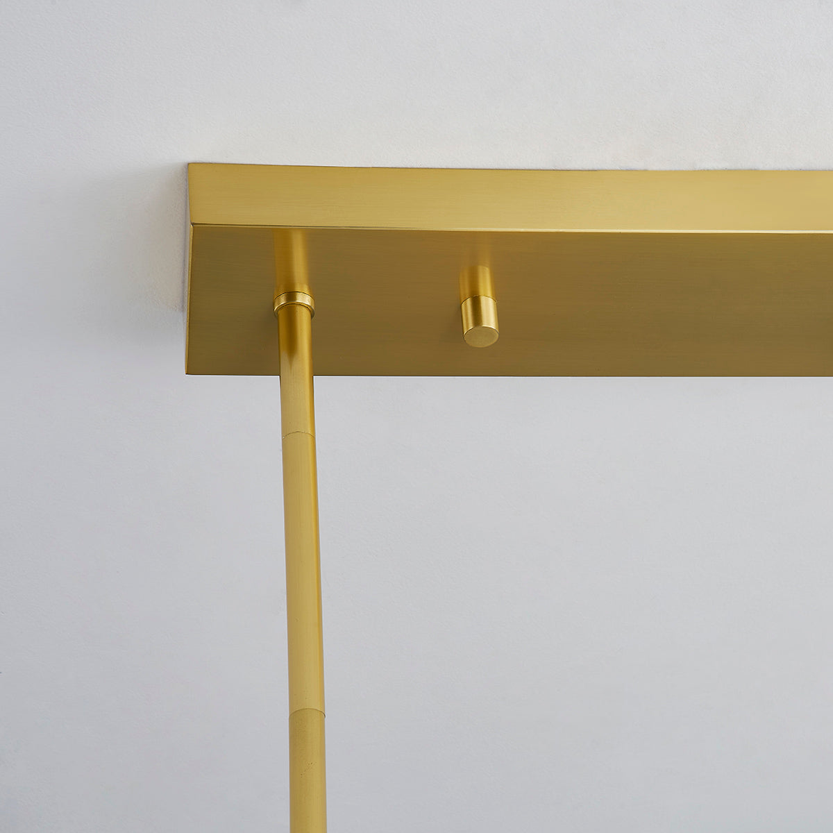 Hudson Valley Griston Linear Chandelier in Aged Brass, alternate view 2