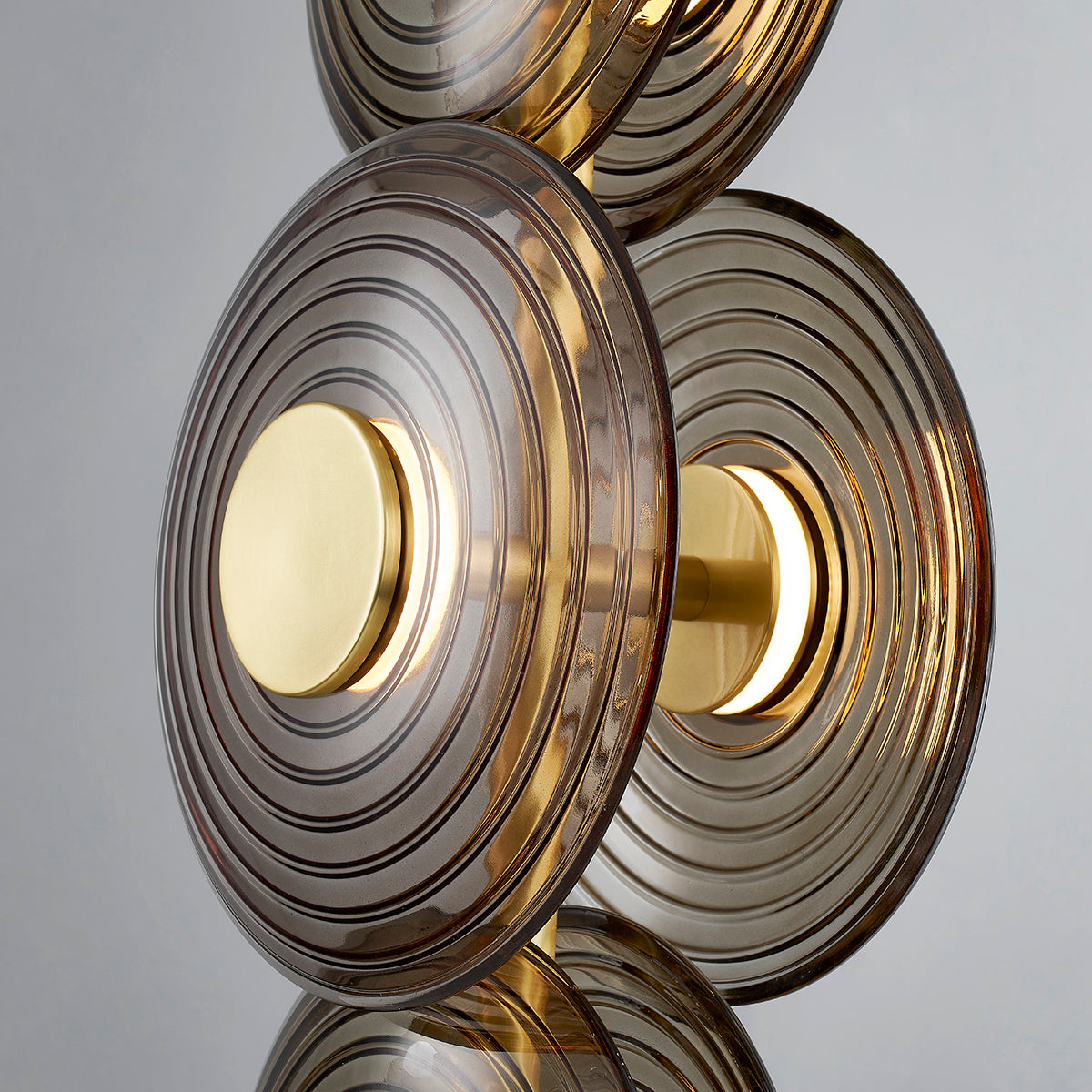 Hudson Valley Griston Pendant in Aged Brass, alternate view 1
