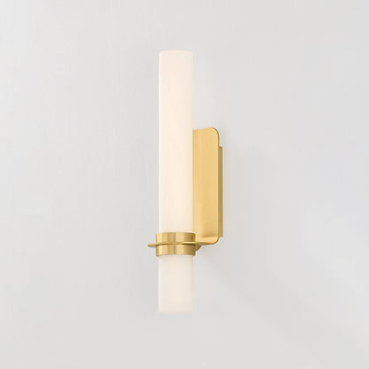 Hudson Valley Groveland Station 18" Tall Wall Sconce in Aged Brass, alternate view 2