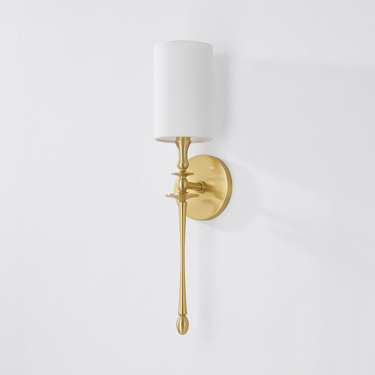 Hudson Valley Guilford Wall Sconce in Aged Brass, alternate view 1