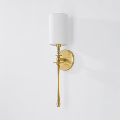 Hudson Valley Guilford Wall Sconce in Aged Brass, alternate view 1