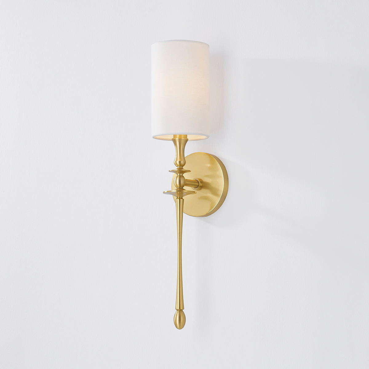 Hudson Valley Guilford Wall Sconce in Aged Brass, alternate view 2