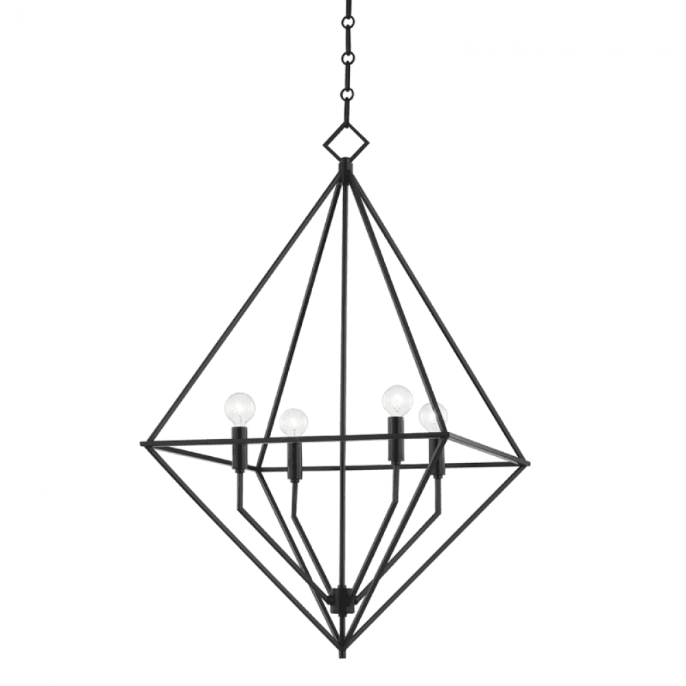 Hudson Valley Haines Pendant Black