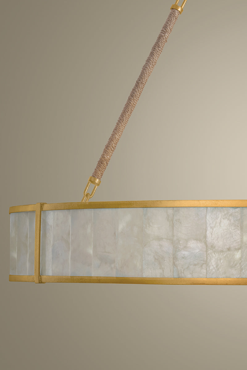Hudson Valley Halcott 42" Chandelier in Vintage Gold Leaf, room setting 3