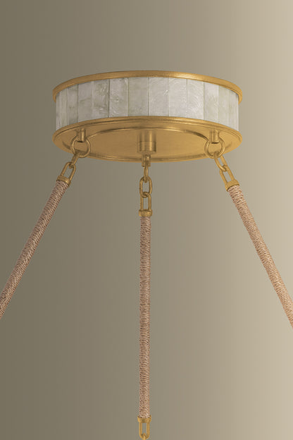 Hudson Valley Halcott 42" Chandelier in Vintage Gold Leaf, room setting 4