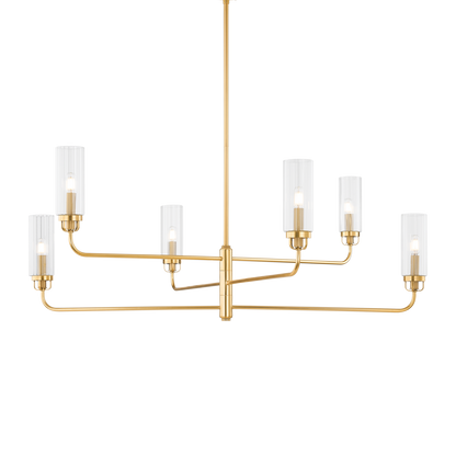 Hudson Valley Halifax 6-Light Chandelier Aged Brass