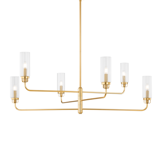 Hudson Valley Halifax 6-Light Chandelier Aged Brass