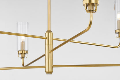 Hudson Valley Halifax 6-Light Chandelier Aged Brass detail view 4