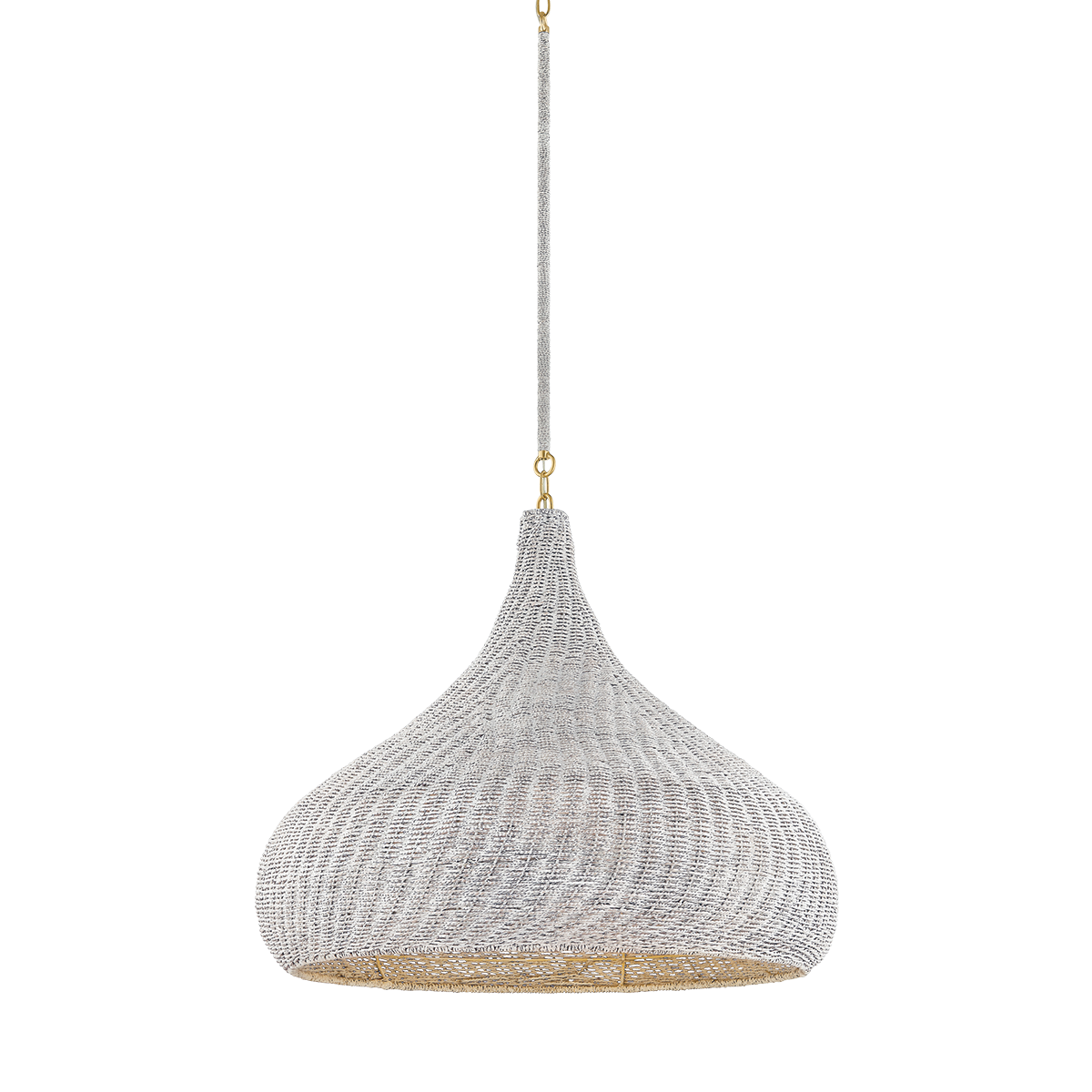 Hudson Valley Hampstead 28" Pendant Aged Brass