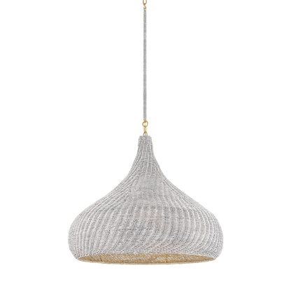 Hudson Valley Hampstead 28" Pendant Aged Brass