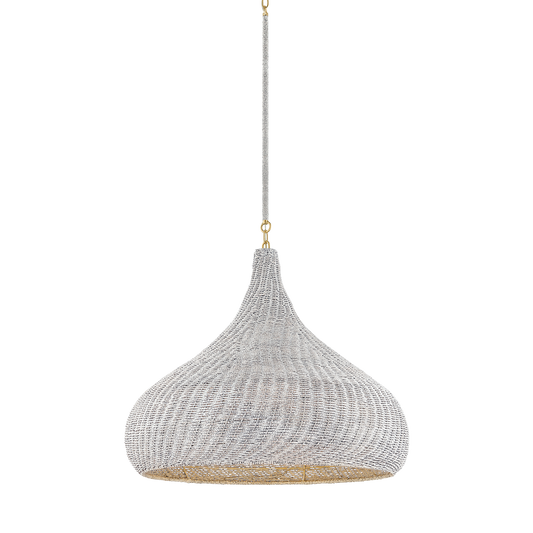 Hudson Valley Hampstead 28" Pendant Aged Brass