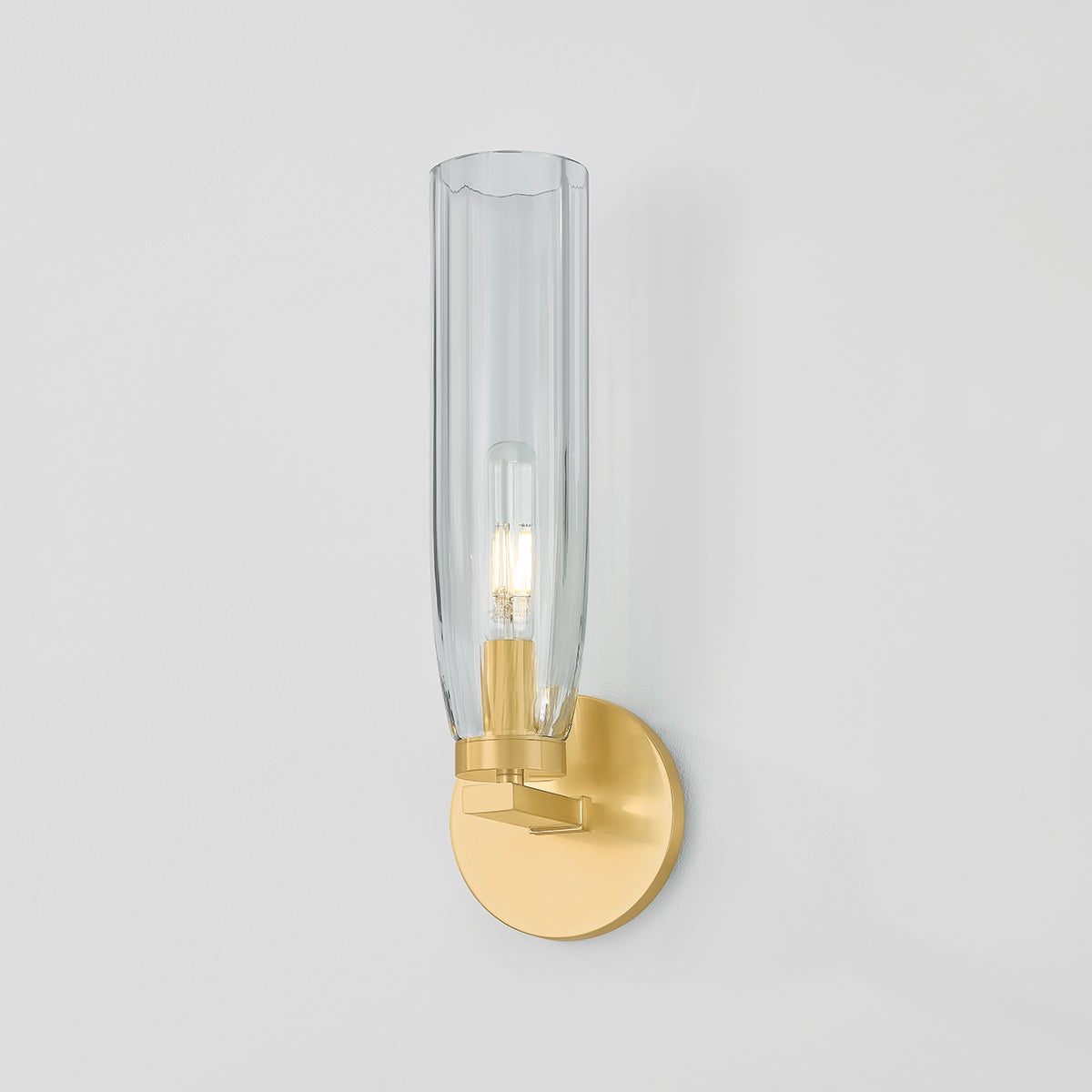 Hudson Valley Harpswell Bath & Vanity Light in Aged Brass, alternate view 2