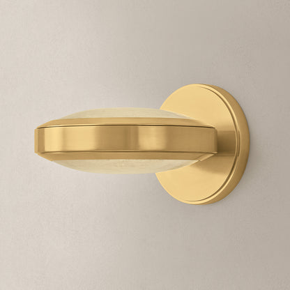 Hudson Valley Harris Wall Sconce in Aged Brass, alternate view 2