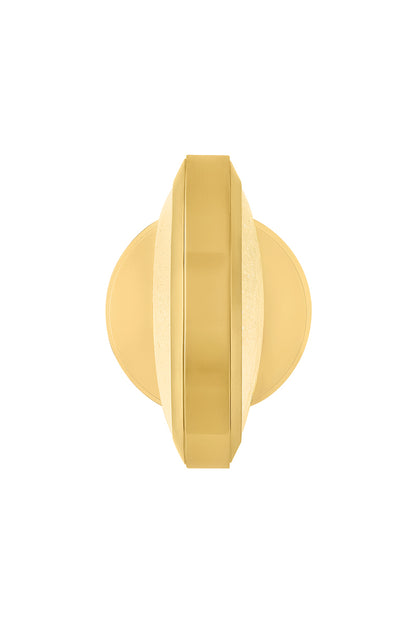 Hudson Valley Harris Wall Sconce in Aged Brass, room setting 4