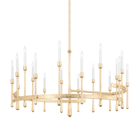 Hudson Valley Hathaway 18-Light Chandelier Vintage Gold Leaf