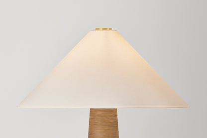Hudson Valley Haviland Floor Lamp in Aged Brass, room setting 1
