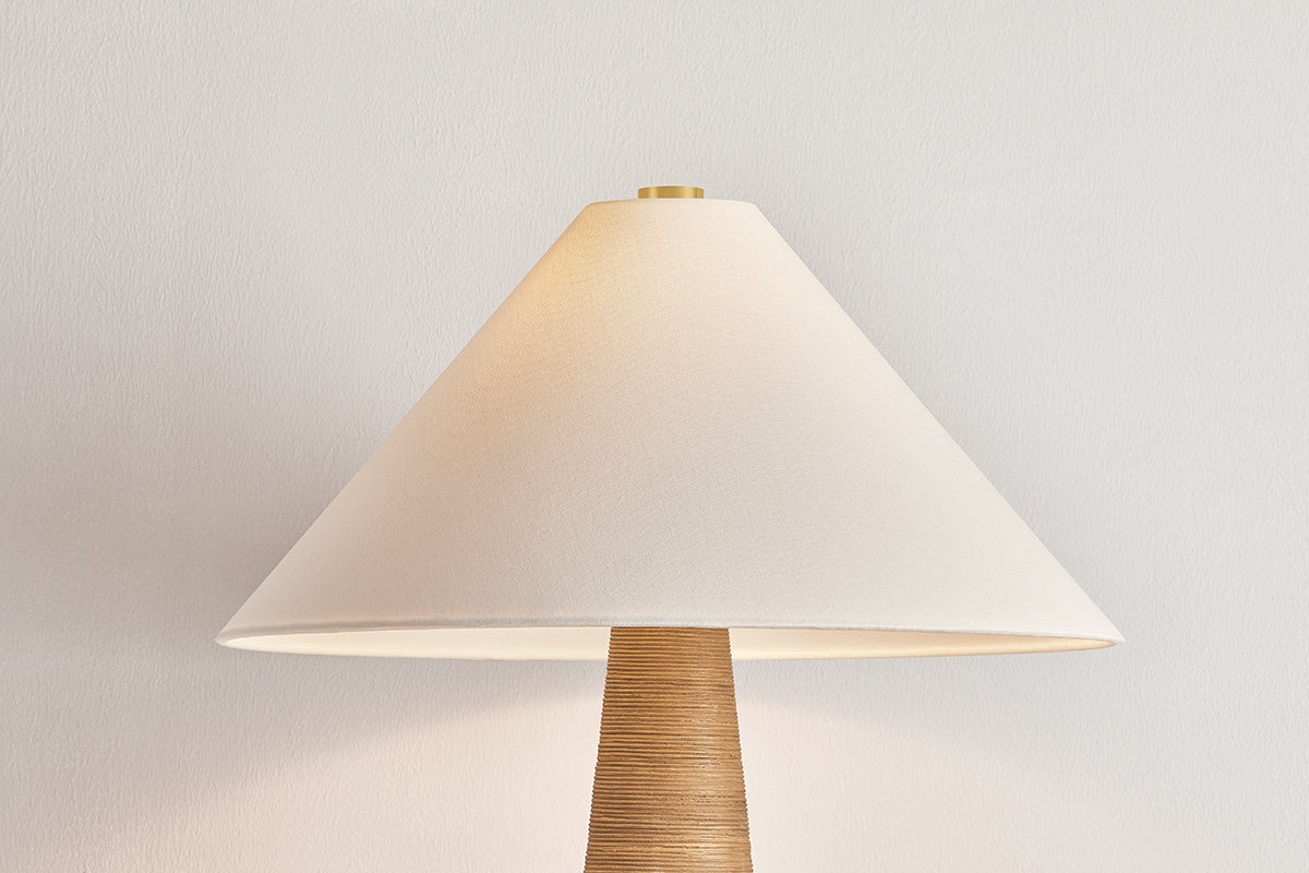 Hudson Valley Haviland Table Lamp in Aged Brass, room setting 1