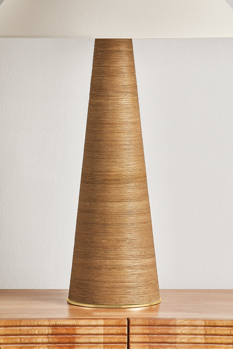 Hudson Valley Haviland Table Lamp in Aged Brass, room setting 2