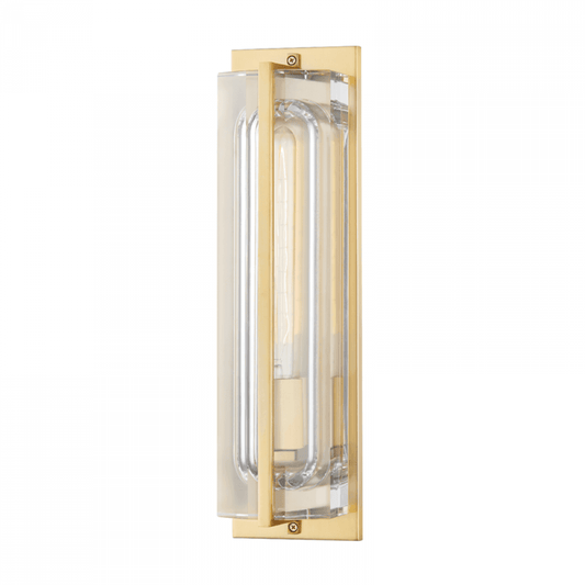Hudson Valley Hawkins Wall Sconce Aged Brass