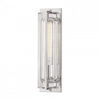 Hudson Valley Hawkins Wall Sconce Polished Nickel