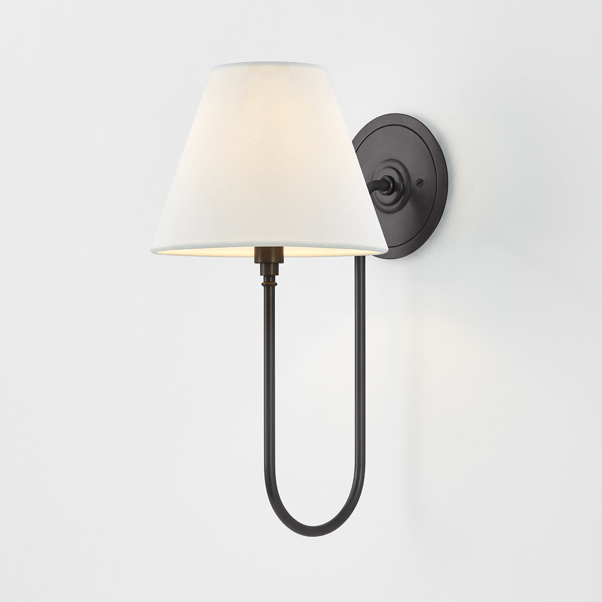Hudson Valley Hawthorne Wall Sconce in Distressed Bronze, alternate view 2