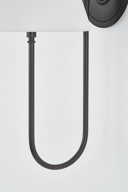 Hudson Valley Hawthorne Wall Sconce in Distressed Bronze, room setting 2