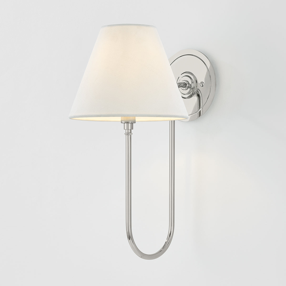 Hudson Valley Hawthorne Wall Sconce in Polished Nickel, alternate view 2