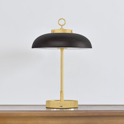 Hudson Valley Hector Table Lamp in Aged Brass / Distressed Bronze, alternate view 1