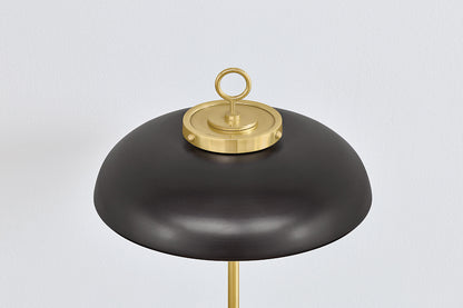 Hudson Valley Hector Table Lamp in Aged Brass / Distressed Bronze, room setting 2