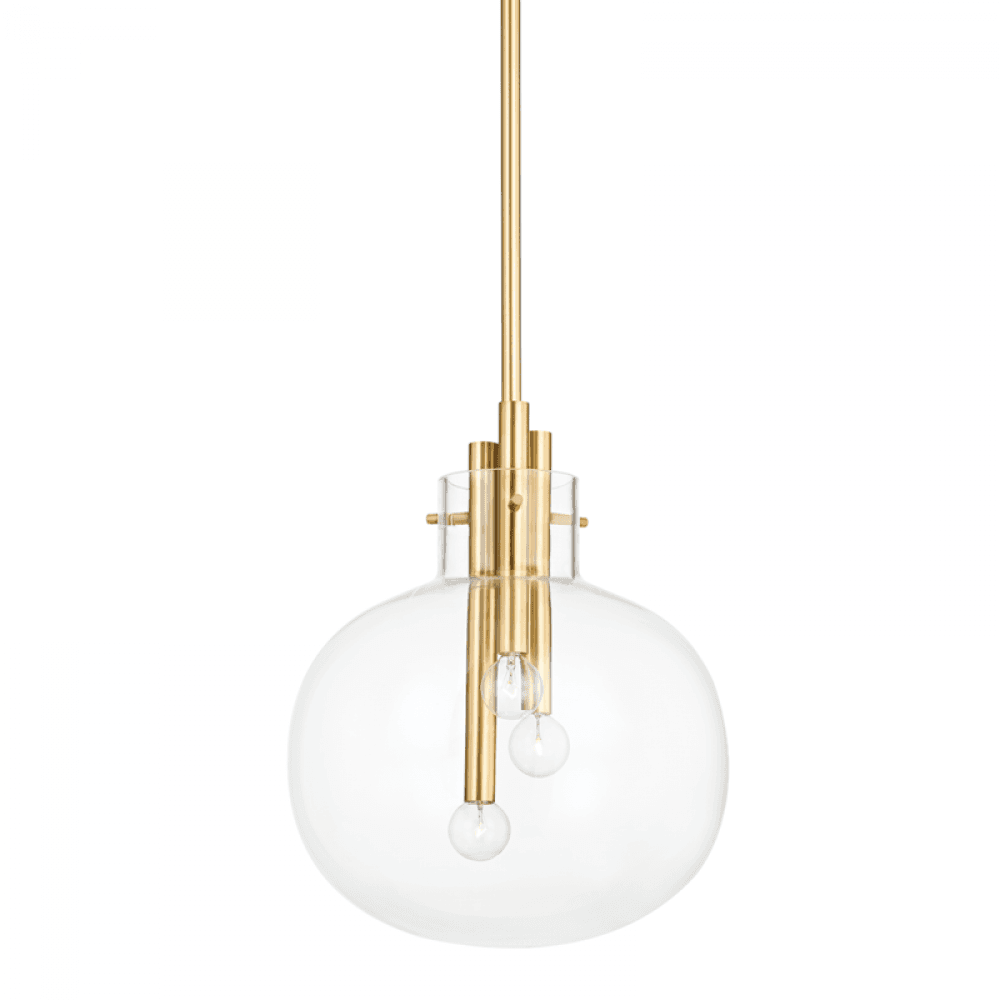 Hudson Valley Hempstead Pendant Aged Brass