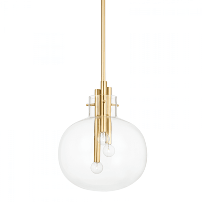 Hudson Valley Hempstead Pendant Aged Brass