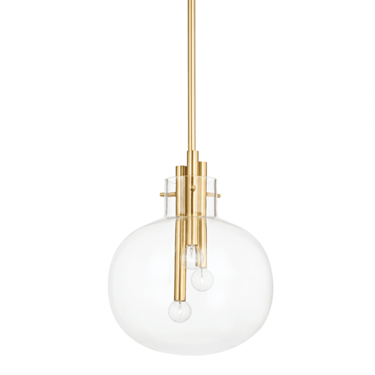 Hudson Valley Hempstead Pendant Aged Brass