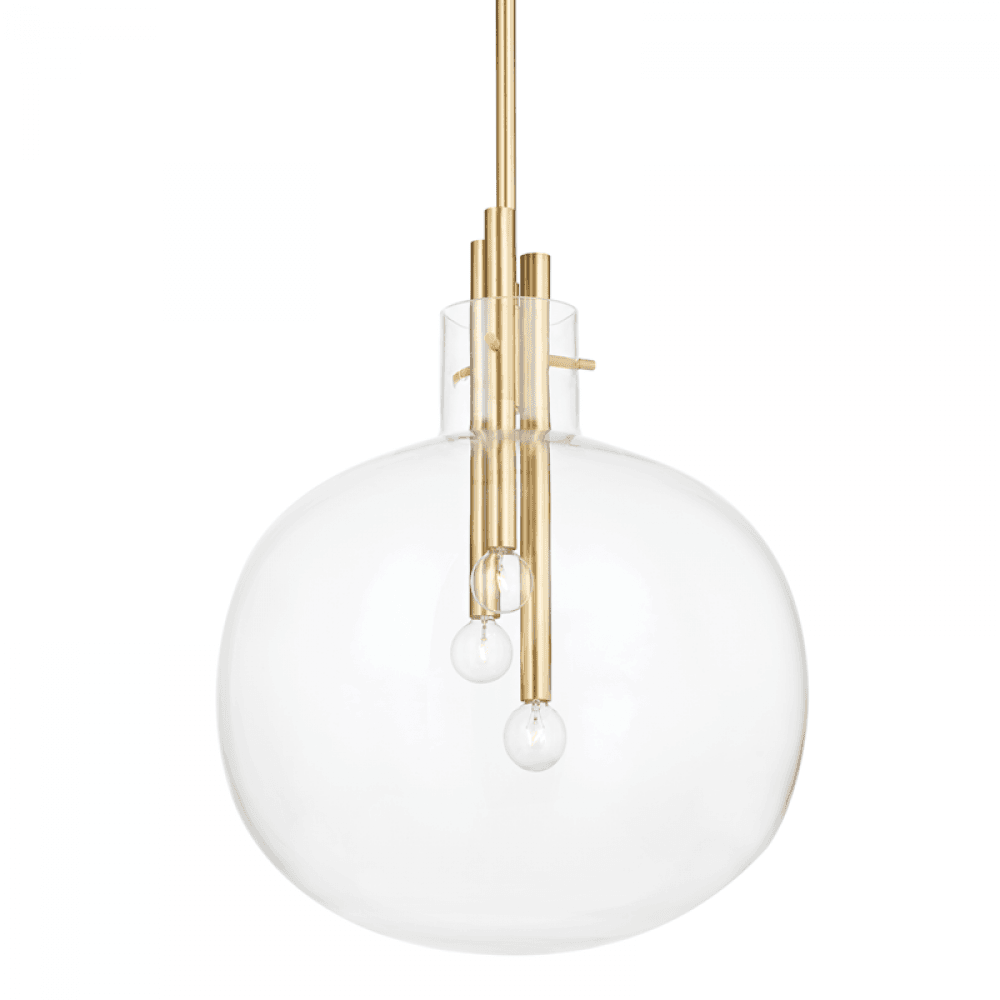 Hudson Valley Hempstead Pendant Aged Brass