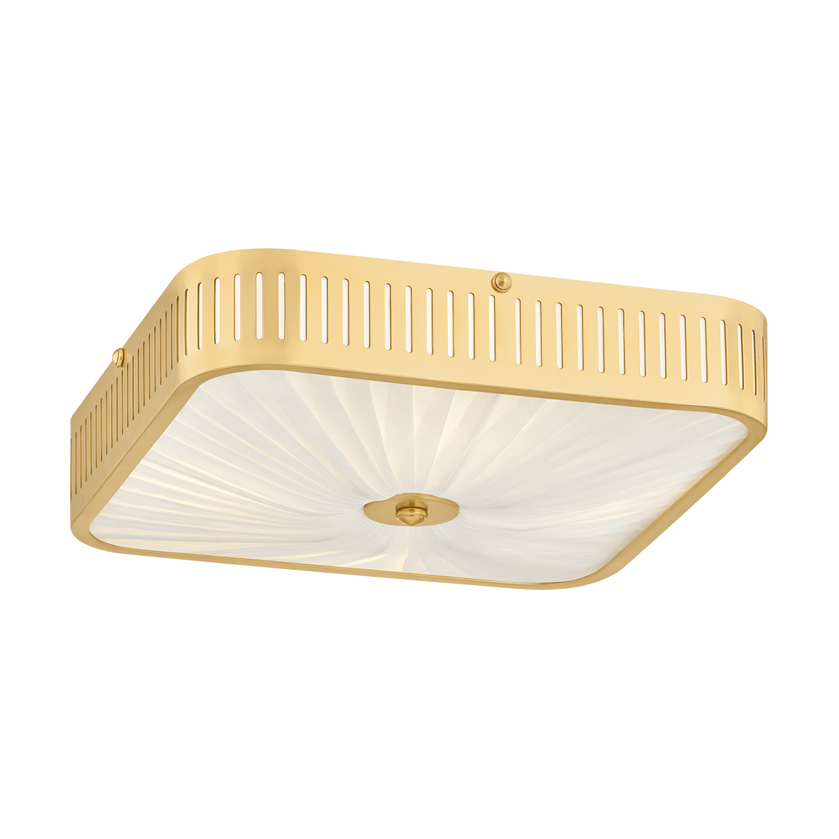 Hudson Valley Henri 4-Light Semi-Flush Mount Aged Brass
