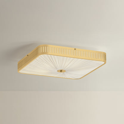 Hudson Valley Henri 6-Light Semi-Flush Mount in Aged Brass, alternate view 2