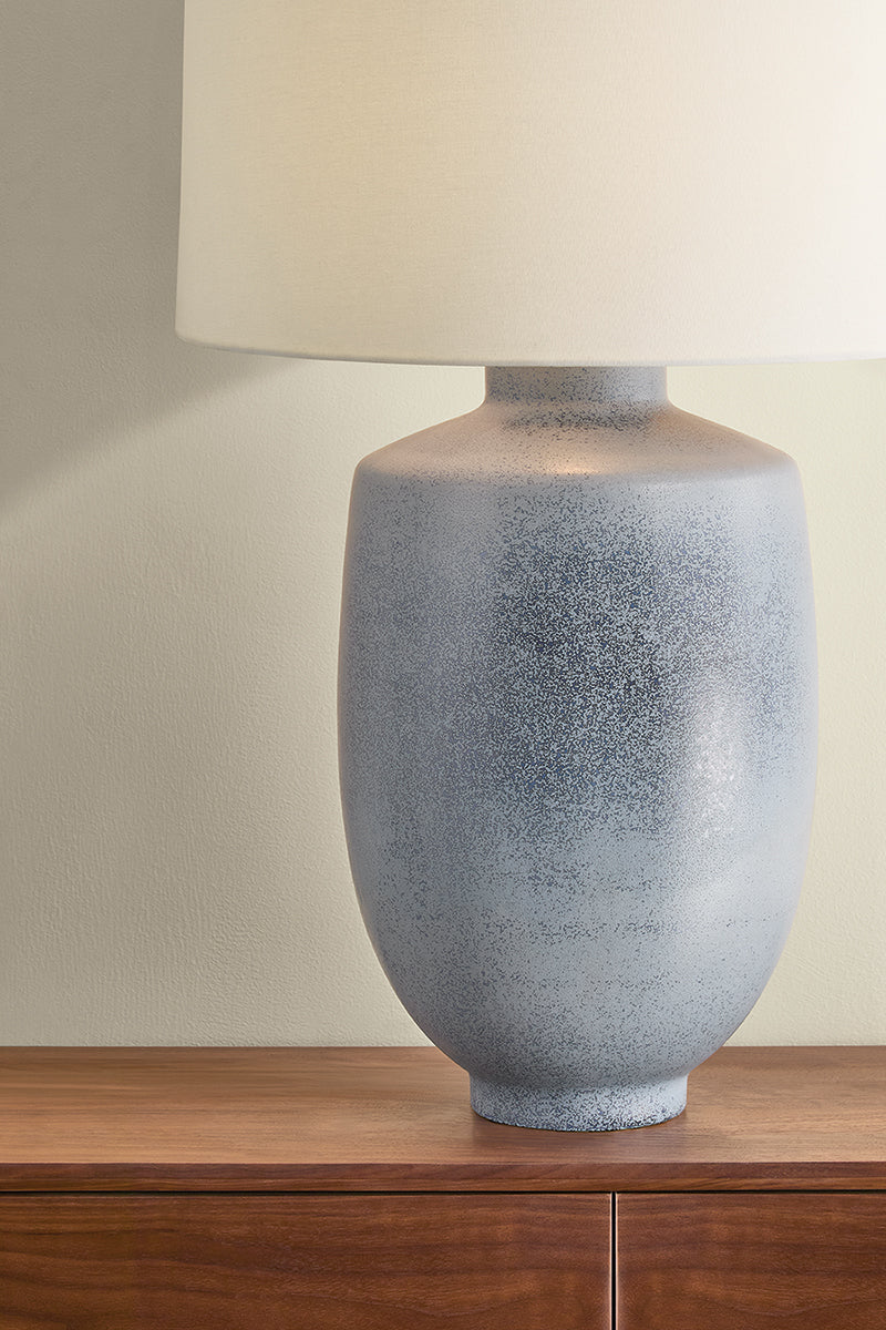 Hudson Valley Hensonville Table Lamp in Aged Brass, room setting 2
