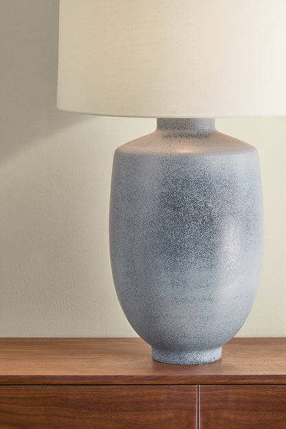Hudson Valley Hensonville Table Lamp in Aged Brass, room setting 2