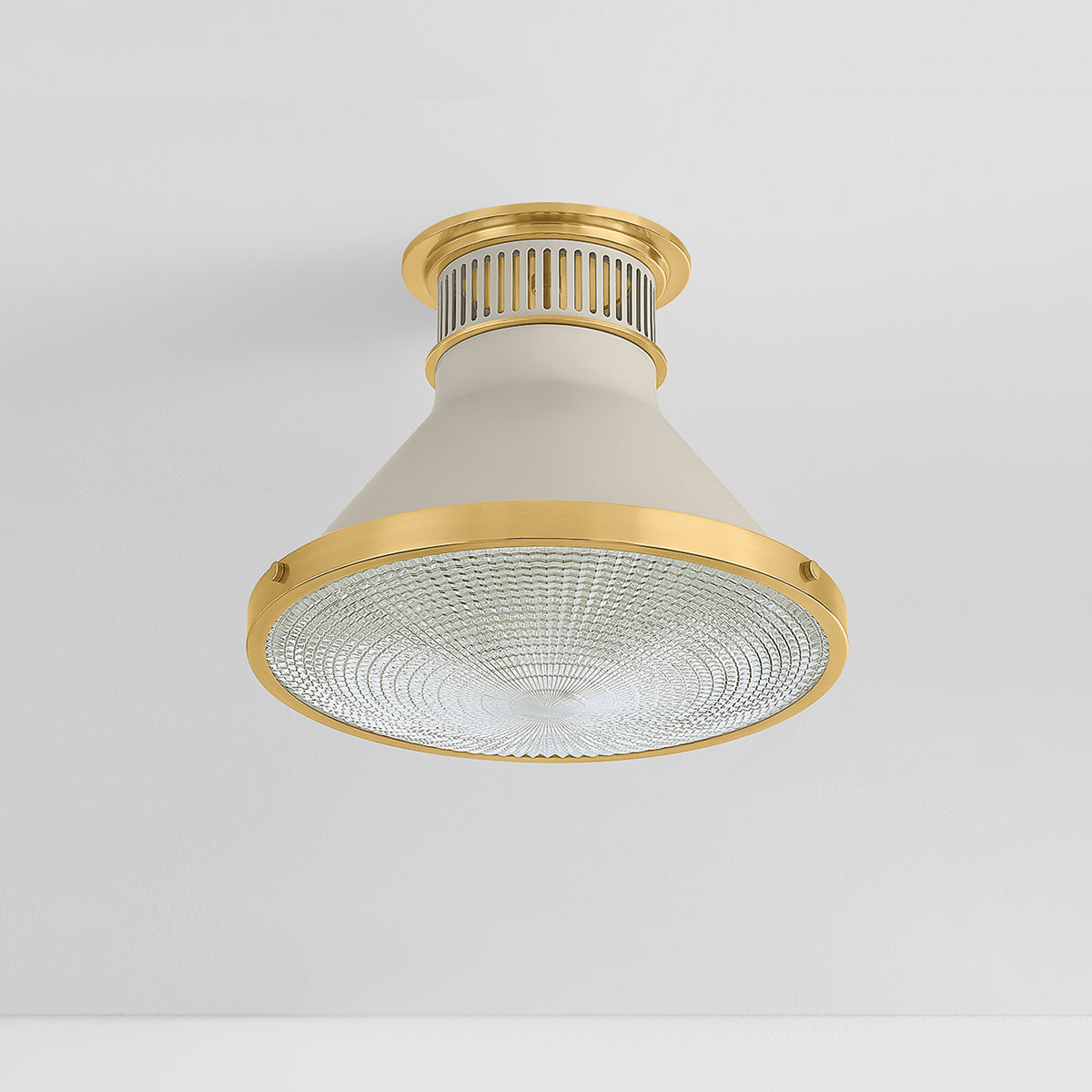 Hudson Valley Highclere 12.75" Flush Mount in Aged Brass, alternate view 3