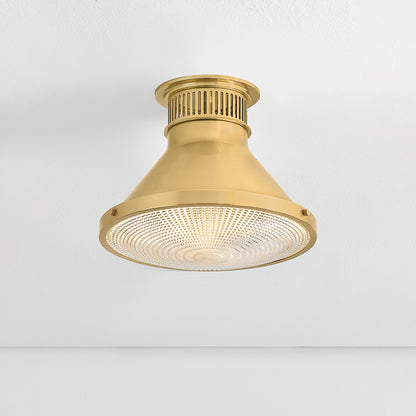 Hudson Valley Highclere 12.75" Flush Mount in Aged Brass, alternate view 6