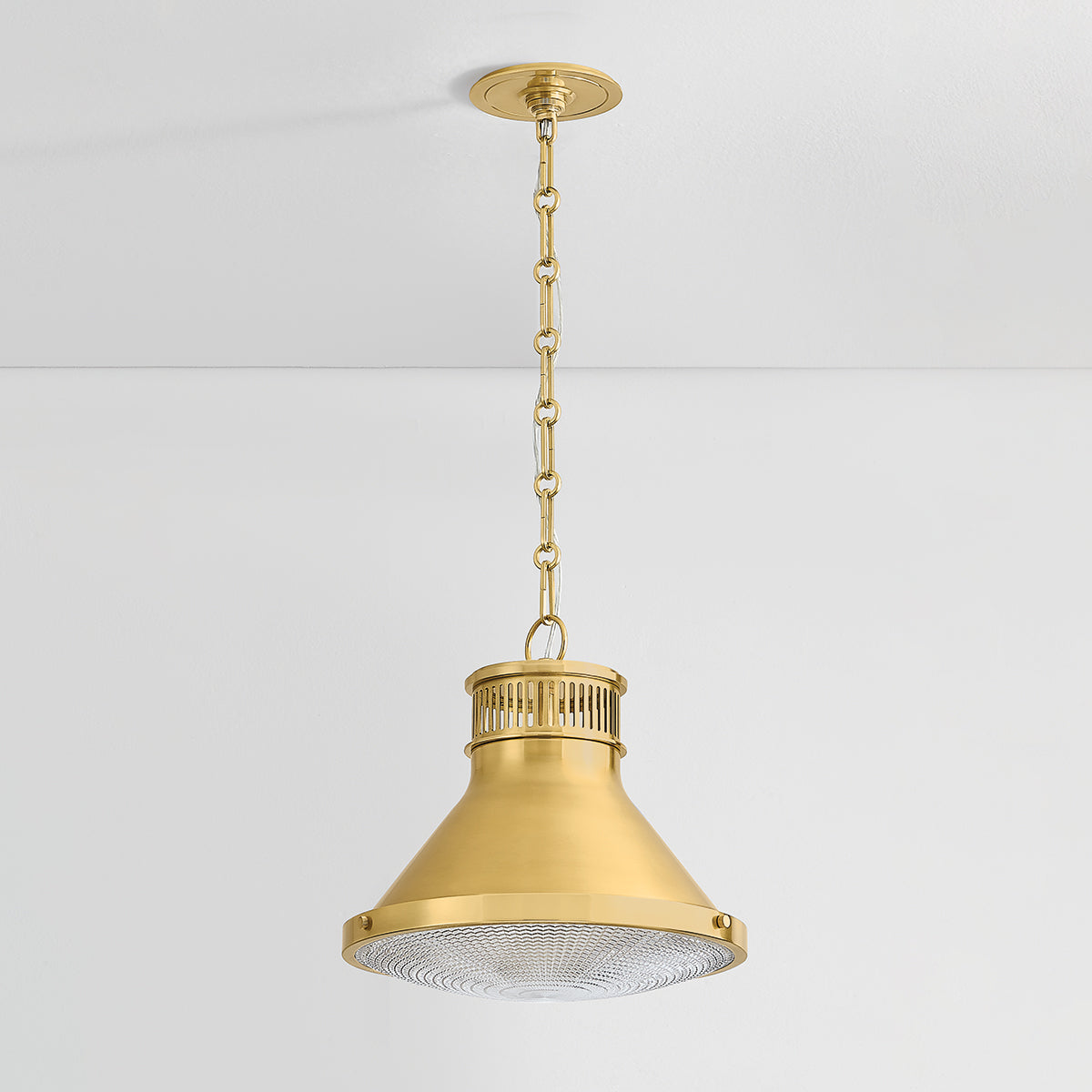 Hudson Valley Highclere 12.75" Pendant in Aged Brass, alternate view 5