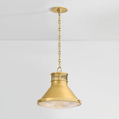 Hudson Valley Highclere 12.75" Pendant in Aged Brass, alternate view 6