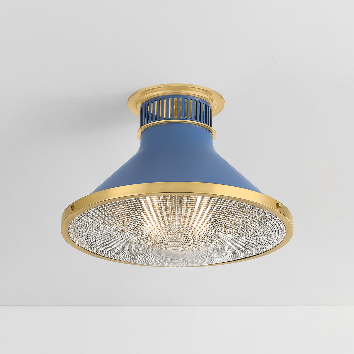 Hudson Valley Highclere 17.75" Flush Mount in Aged Brass, alternate view 2